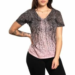 Affliction Clothing T-Shirt Pour Dames - Age Of Winter -T-Shirts soldes affliction clothing t shirt pour dames age of winter4