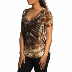 Affliction Clothing T-Shirt Pour Dames - Lily Anne -T-Shirts soldes affliction clothing t shirt pour dames lily anne4