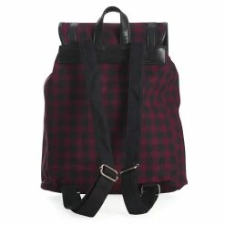 Banned Alternative Sac à Dos - Yamy Tartan Burgundy -T-Shirts soldes banned alternative sac r dos yamy tartan burgundy4