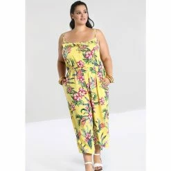 Combinaison Hell Bunny - Kalani Jaune -T-Shirts soldes combinaison hell bunny kalani jaune4