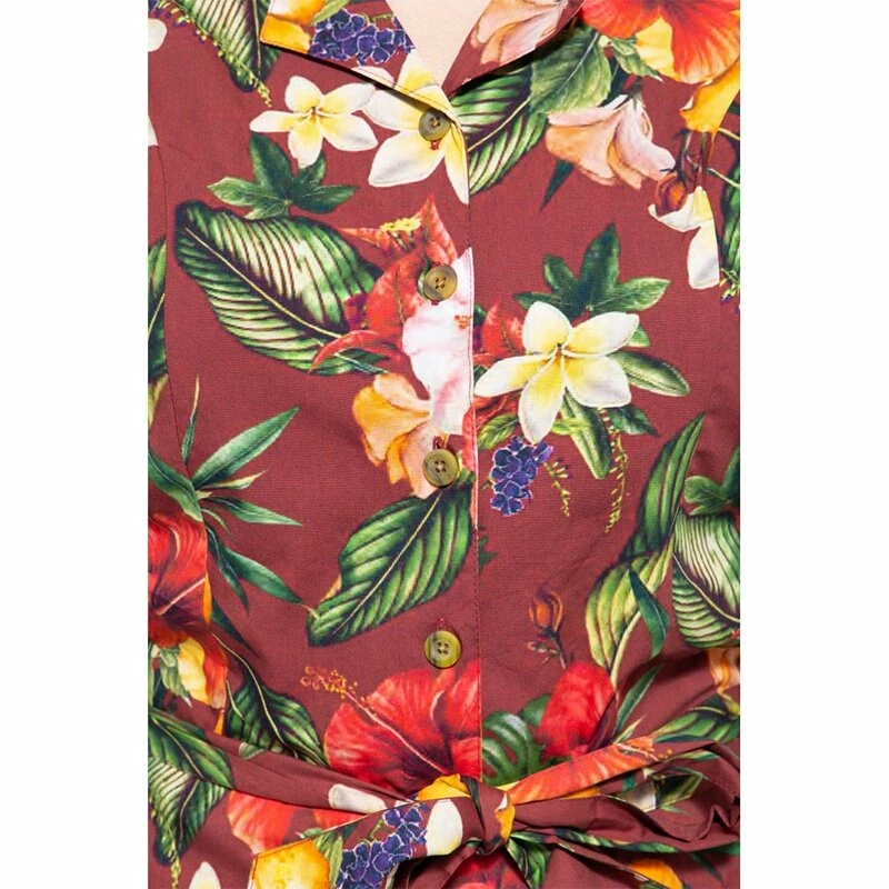 Combinaison Queen Kerosin - Tropical Mambo Burgundy 7 Combinaison Queen Kerosin - Tropical Mambo Burgundy – Image 5