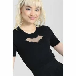 Hell Bunny T-Shirt - Bat Top -T-Shirts soldes hell bunny t shirt bat top 23