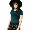 KILLSTAR T-Shirt - Blair Green -T-Shirts soldes killstar t shirt blair green 1