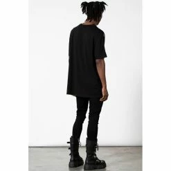 Killstar Unisex Longline T-Shirt - Dream Longline Top -T-Shirts soldes killstar unisex longline t shirt dream longline top 23