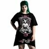 Killstar Unisex Longline T-Shirt - Meditate -T-Shirts soldes killstar unisex longline t shirt meditate 2