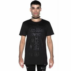 Killstar Unisex T-Shirt - Heaven Can Wait -T-Shirts soldes killstar unisex t shirt heaven can wait 24