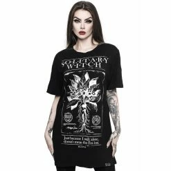 Killstar Unisex T-Shirt - Solitary -T-Shirts soldes killstar unisex t shirt solitary 24