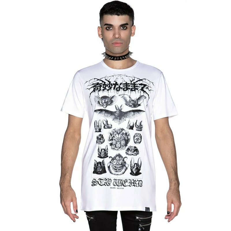 Killstar Unisex T-Shirt - Stay Weird Blanc 3 Killstar Unisex T-Shirt - Stay Weird Blanc