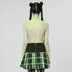 Punk Rave Body - Fishnet Neon -T-Shirts soldes punk rave body fishnet neon3