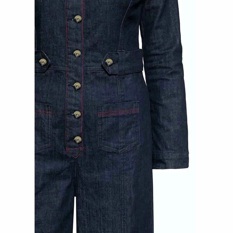 Queen Kerosin Combinaison Denim - Blanko Overall 5 Queen Kerosin Combinaison Denim - Blanko Overall – Image 3