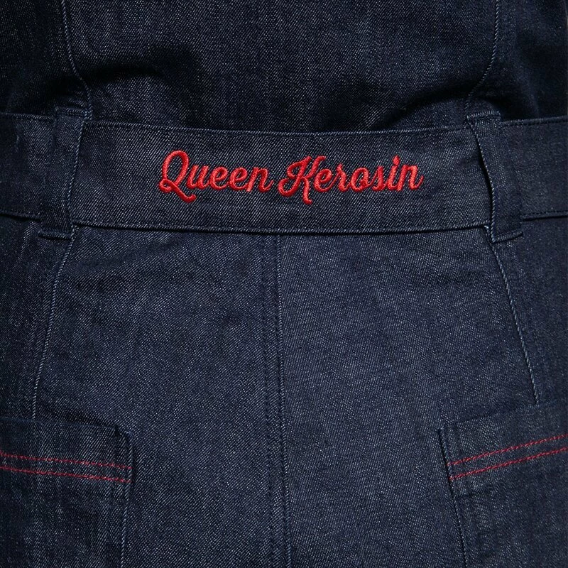 Queen Kerosin Combinaison Denim - Blanko Overall 6 Queen Kerosin Combinaison Denim - Blanko Overall – Image 4