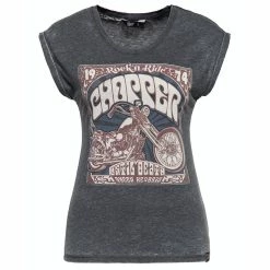 Queen Kerosin T-Shirt - Chopper 1974 Black