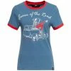 Queen Kerosin T-shirt - Queen Of The Road Blue -T-Shirts soldes queen kerosin t shirt queen of the road blue 1