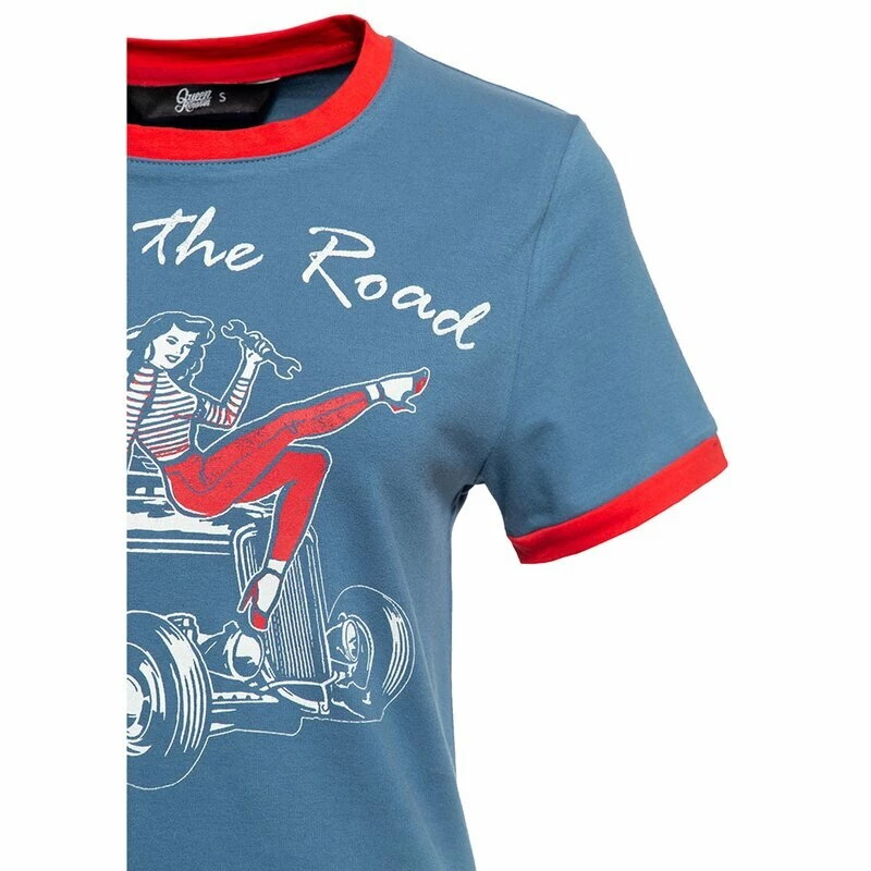 Queen Kerosin T-shirt - Queen Of The Road Blue 5 Queen Kerosin T-shirt - Queen Of The Road Blue – Image 3