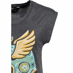 Queen Kerosin T-Shirt - Ride Free South Dakota Black -T-Shirts soldes queen kerosin t shirt ride free south dakota black 13