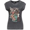 Queen Kerosin T-Shirt - Snake Girl Black -T-Shirts soldes queen kerosin t shirt snake girl black 1