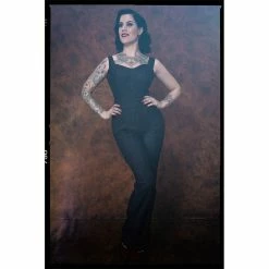 Salopette Queen Kerosin - Salopette En Diamant Rouge