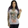 Sullen Clothing T-shirt Col V Femme - Voyage 1 Sullen Clothing T-shirt Col V Femme - Voyage -T-Shirts soldes sullen clothing t shirt col v femme voyage