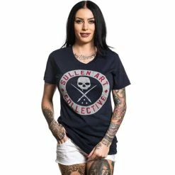 Sullen Clothing T-shirt Pour Femmes - Badge Of Honor Harbor Obsidian