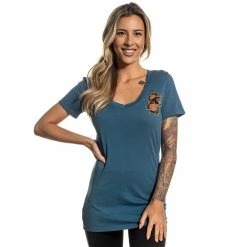 Sullen Clothing T-shirt Pour Femmes - Chambers -T-Shirts soldes sullen clothing t shirt pour femmes chambers2