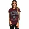 Sullen Clothing T-shirt Pour Femmes - Earth Badge -T-Shirts soldes sullen clothing t shirt pour femmes earth badge