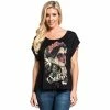 Sullen Clothing T-shirt Pour Femmes - Queen Of Hearts Dolman -T-Shirts soldes sullen clothing t shirt pour femmes queen of hearts dolman