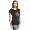 Sullen Vêtements Femmes Twist-Back T-Shirt - Angel Love 2 Sullen Vêtements Femmes Twist-Back T-Shirt - Angel Love -T-Shirts soldes sullen vetements femmes twist back t shirt angel love