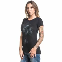 Sullen Vêtements Femmes Twist-Back T-Shirt - Angel Love -T-Shirts soldes sullen vetements femmes twist back t shirt angel love3