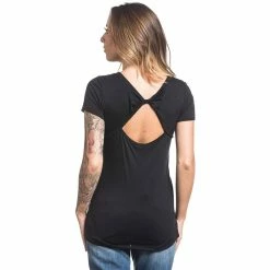 Sullen Vêtements Femmes Twist-Back T-Shirt - Angel Love -T-Shirts soldes sullen vetements femmes twist back t shirt angel love4