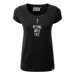 T-shirt Femme Killstar - Visage De Sorcière Au Repos -T-Shirts soldes t shirt femme killstar visage de sorcicre au repos3