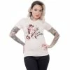 T-shirt Femme Steady Clothing - Bottle Rocket Cream -T-Shirts soldes t shirt femme steady clothing bottle rocket cream