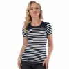 T-Shirt Femme Steady Clothing - Little Rebel Dark Blue -T-Shirts soldes t shirt femme steady clothing little rebel dark blue