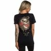 T-shirt Femme Sullen Clothing - Emerald Sky -T-Shirts soldes t shirt femme sullen clothing emerald sky