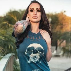 T-shirt Femme Sullen Clothing - Engelhard -T-Shirts soldes t shirt femme sullen clothing engelhard5