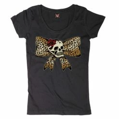T-shirt Lucky 13 Ladies - Arc En Léopard -T-Shirts soldes t shirt lucky 13 ladies arc en leopard3