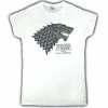 T-shirt Pour Fille De Game Of Thrones - Logo Stark 2 T-shirt Pour Fille De Game Of Thrones - Logo Stark -T-Shirts soldes t shirt pour fille de game of thrones logo stark