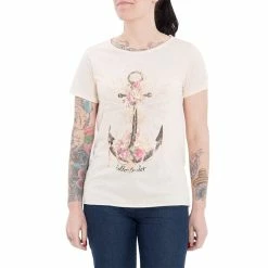 T-shirt Queen Kerosin - Anchor Beige -T-Shirts soldes t shirt queen kerosin anchor beige3