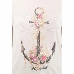 T-shirt Queen Kerosin - Anchor Beige -T-Shirts soldes t shirt queen kerosin anchor beige4