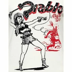 T-Shirt Queen Kerosin - Diablo Blanc 7 T-Shirt Queen Kerosin - Diablo Blanc -T-Shirts soldes t shirt queen kerosin diablo blanc3