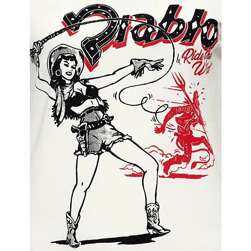 T-Shirt Queen Kerosin - Diablo Blanc 5 T-Shirt Queen Kerosin - Diablo Blanc – Image 3