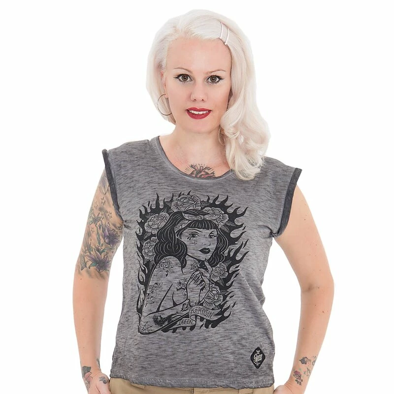 T-shirt Queen Kerosin - Fille De Tatouage 3 T-shirt Queen Kerosin - Fille De Tatouage