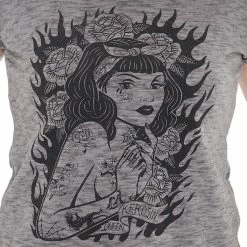 T-shirt Queen Kerosin - Fille De Tatouage 9 T-shirt Queen Kerosin - Fille De Tatouage -T-Shirts soldes t shirt queen kerosin fille de tatouage3