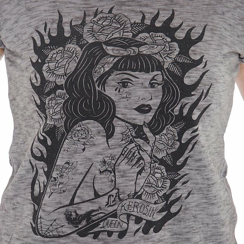 T-shirt Queen Kerosin - Fille De Tatouage 5 T-shirt Queen Kerosin - Fille De Tatouage – Image 3