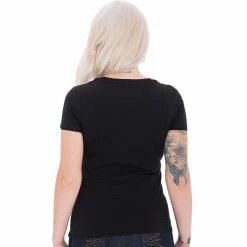 T-shirt Queen Kerosin - Flame Bar Black -T-Shirts soldes t shirt queen kerosin flame bar black2