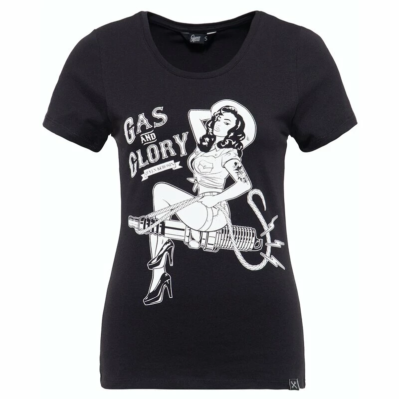 T-shirt Queen Kerosin - Gas & Glory Noir 3 T-shirt Queen Kerosin - Gas & Glory Noir