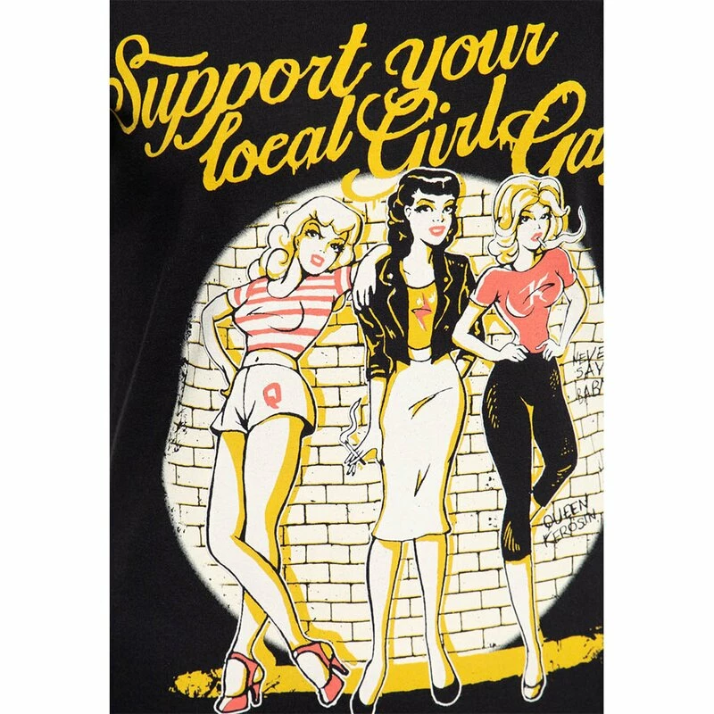 T-Shirt Queen Kerosin - Girl Gang Noir 5 T-Shirt Queen Kerosin - Girl Gang Noir – Image 3