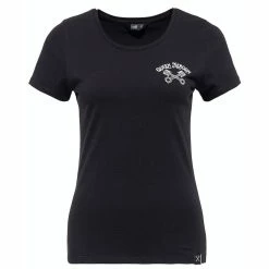 T-shirt Queen Kerosin - QK Heart Noir -T-Shirts soldes t shirt queen kerosin qk heart noir2