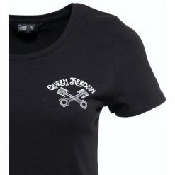 T-shirt Queen Kerosin - QK Heart Noir -T-Shirts soldes t shirt queen kerosin qk heart noir3