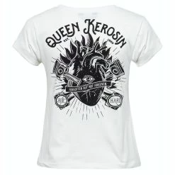 T-shirt Queen Kerosin - QK Heart White