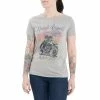 T-Shirt Queen Kerosin - Racer Girls Gris 1 T-Shirt Queen Kerosin - Racer Girls Gris -T-Shirts soldes t shirt queen kerosin racer girls gris